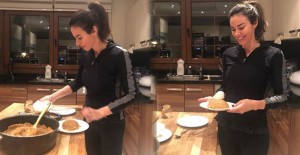 Defne Samyeli Gece Yarısı İrmik Helvası Yaptı