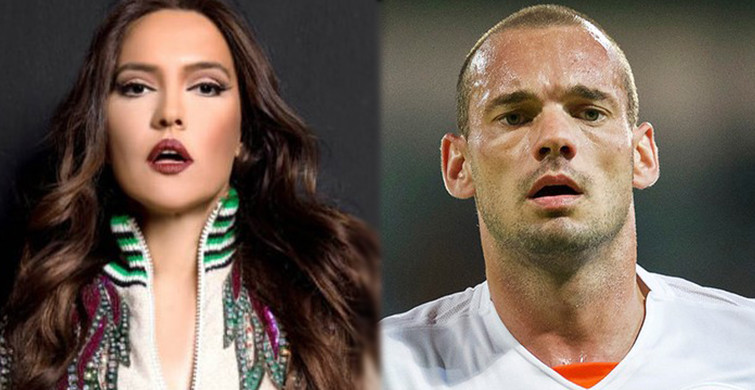 Demet Akalın Wesley Sneijder'e Tepki Gösterdi