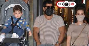 Fahriye Evcen ve Burak Özçivit Oğulları Karan'la Alışverişte