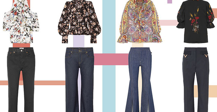 Ofis Kombininde Floral Desen Modası