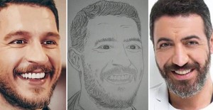 Uraz Kaygılaroğlu Takipçisinin Gönderdiği Kara Kalem Çalışmasını Hakan Altun'a Benzetti
