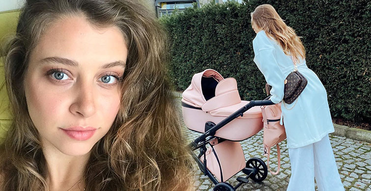 Gamze Erçel, Bebeği Aylin Mavi'nin Yüzünü İlk Kez Gösterdi