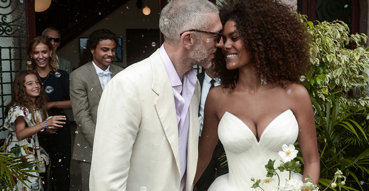 Vincent Cassel Kendisinden 30 Yaş Küçük Model Tina Kunakey ile Dünya Evine Girdi
