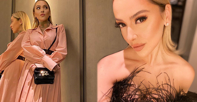 Hadise Yırtmaçlı Elbisesi İle Beğeni Topladı