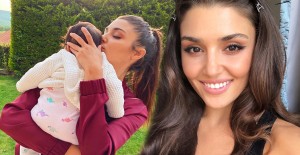 Hande Erçel Yeğeni Mavi İle Olan Fotoğraflarını Paylaştı