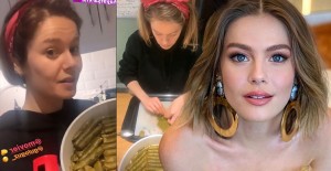 Burcu Biricik’ten Hayat Şarkısı Ekibi İçin Yaprak Sarma 