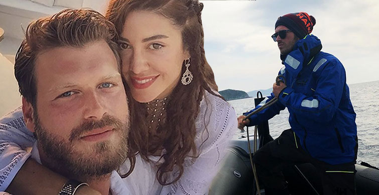 Başak Dizer, Kıvanç Tatlıtuğ'un Dümene Geçtiği Anları Paylaştı