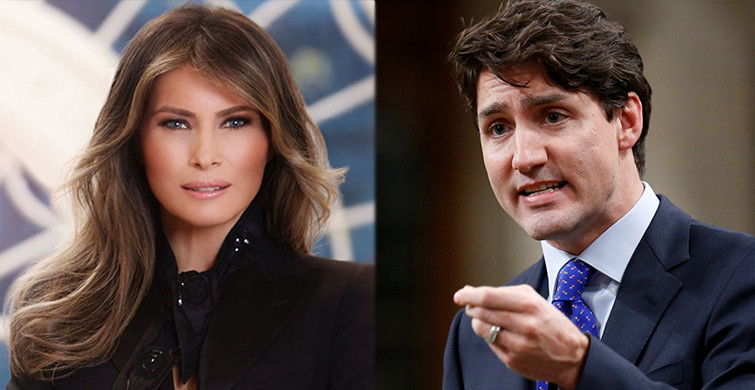 Melania Trump ile Kanada Başbakanı Trudeau'nun Selamlaşması Olay Yarattı