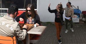 Merve Özbey ve Aşkım Kapışmak Tavla Oynarken Görüntülendi