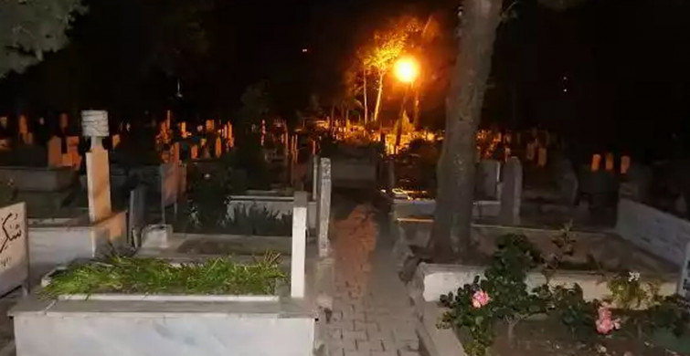 Mezarlıkta tüyler ürperten olay! Doğum sırasında ölen kadının ruhu bebeğinin mezarını ziyaret ediyor o anlar kameralara anbean yansıdı