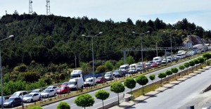 Muğla'da 4 Kilometrelik Araç Kuyruğu