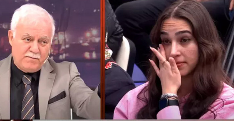 Nihat Hatipoğlu canlı yayında sinirlerine hakim olamadı: Genç kadın gözyaşlarına boğuldu!
