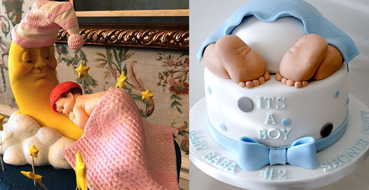 Baby Shower Partiniz İçin Büyüleyici 8 Pasta 