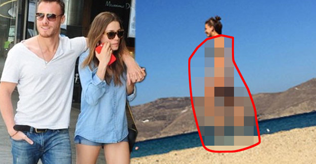 Kerem Bursin Serenay Sarıkaya'nın Plaj Fotoğraflarını Sosyal Medyada Yayınladı