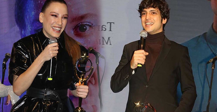 Serenay Sarıkaya ve Taner Ölmez Ödül Gecesinde Bir Araya Geldi