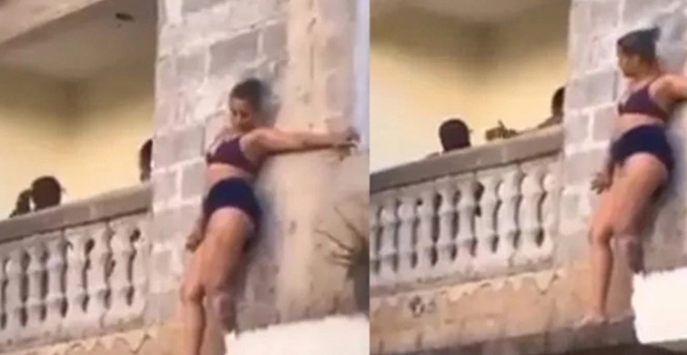 Sevgilisinin karısı tarafından basılan genç kadının yaptıkları izleyenler şoke etti
