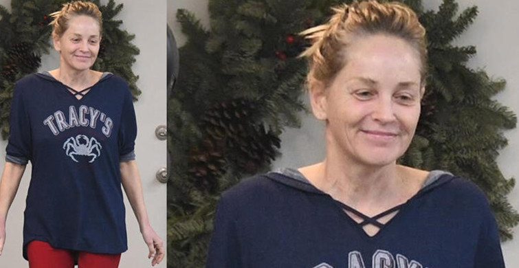 Sharon Stone Makyajsız Görüntülendi