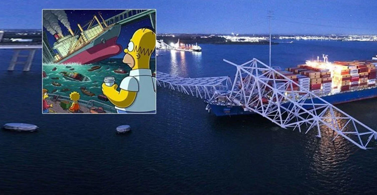 Simpsonlar'ın bir kehaneti daha gerçek oldu! Çizgi dizi bu sefer de Baltimore'daki köprü kazasını mı bildi?