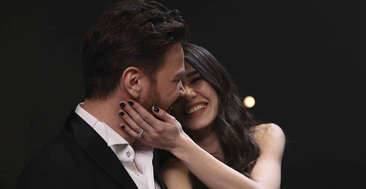 Burcu Kıratlı'dan Sinan Akçıl'a Romantik Kutlama