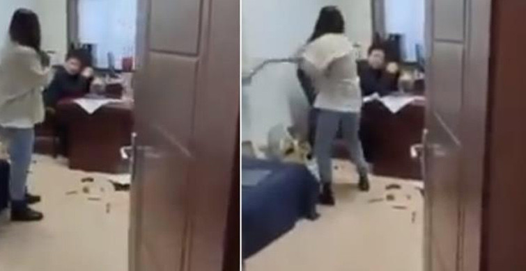 Tacizci Patronunu Paspasın Sapıyla Dövdü