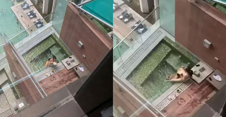 Ünlü otelde büyük rezalet herkesin içinde havuzda cinsel ilişkiye girdiler görenler gözlerine inanamadı şimdi polisler o çifti arıyor