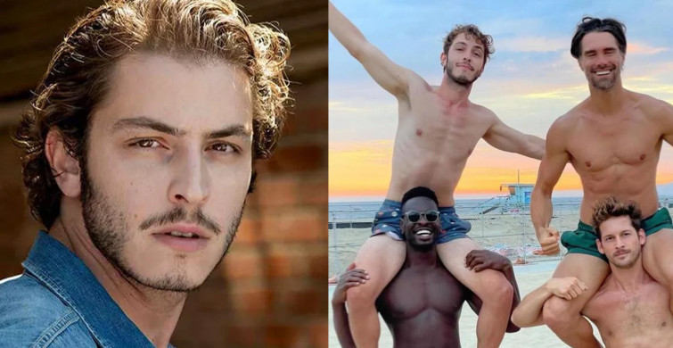 Ünlü oyuncu Boran Kuzum LGBT partisine katıldı! Fotoğrafları ağızları açık bıraktı ‘Erkeklerle kucak kucağa...’