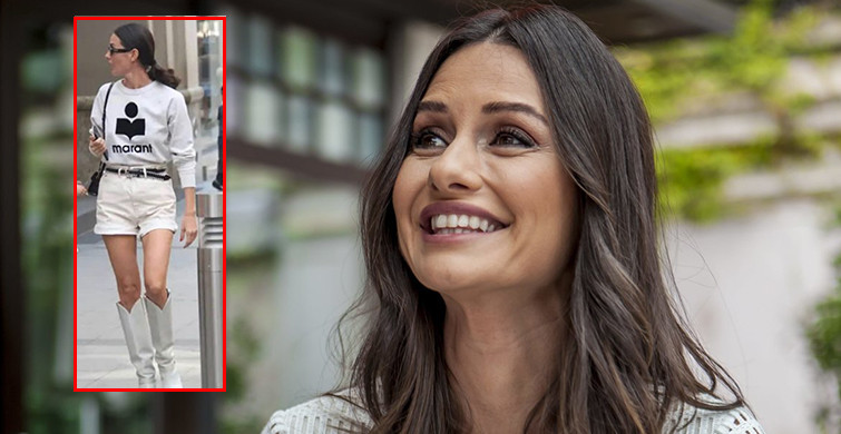 Yasemin Özilhan, Beyaz Çizmeleriyle Dikkat Çekti