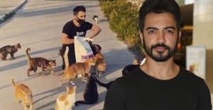 Yusuf Güney Kedileri Besledi
