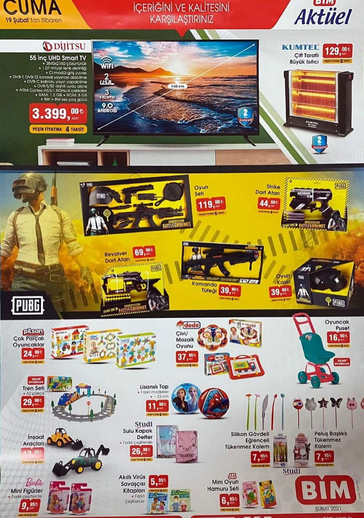 19 ŞUBAT 2021 BİM AKTÜEL ÜRÜNLER