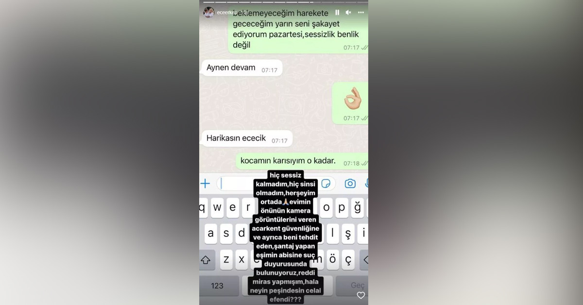 Mesajları tek tek ifşa etti