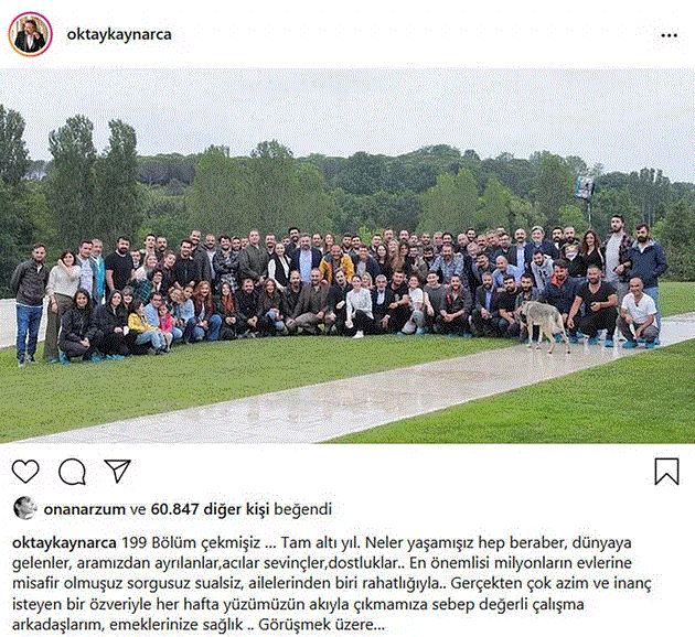 OKTAY KAYNARCA'DAN VEDA MESAJI