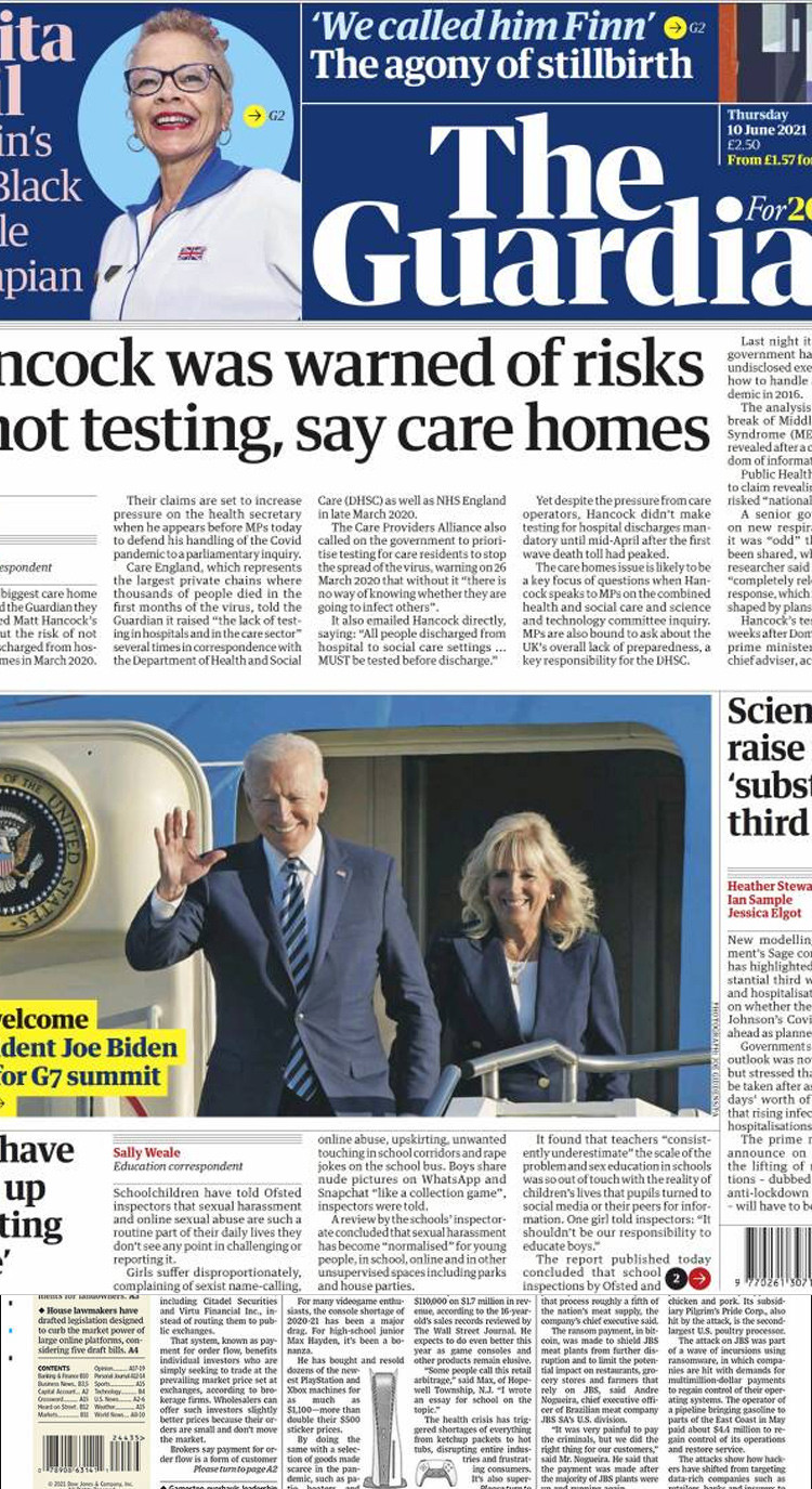 The Guardian | Sıcak Karşılama: ABD Başkanı Biden G7 Zirvesi İçin Britanya’ya Ulaştı