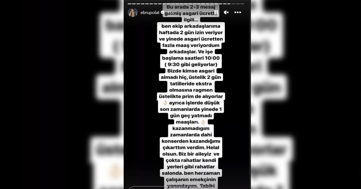   “2 gün izin, fazla maaş, prim…”