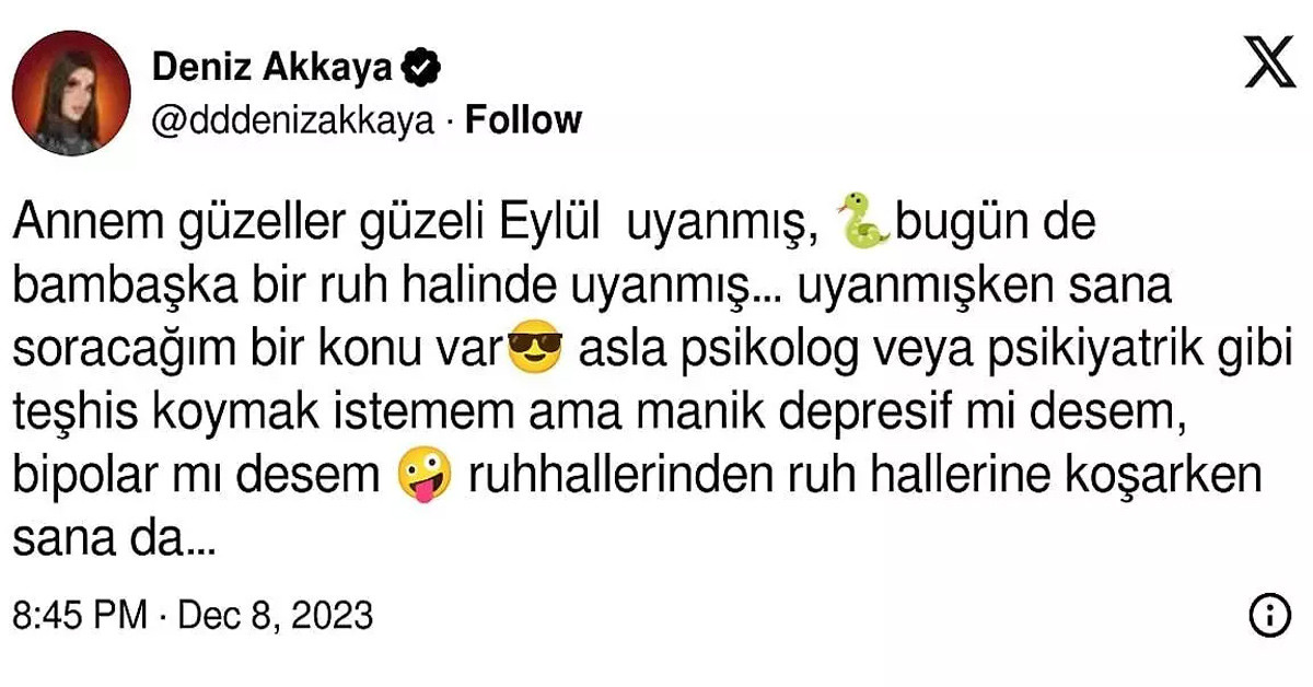 Bu yanıtın ardından çileden çıkan Deniz Akkaya, Kenan Öztürk'e Twitter'da küfürlerle dolu bir yanıt bıraktı: