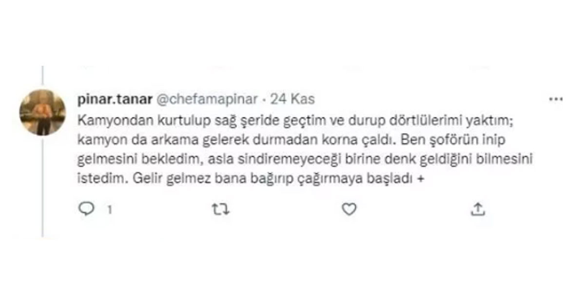 " Yanıma gelip bağırmaya başladı"