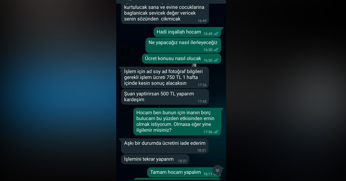 Büyü bozmak istedi