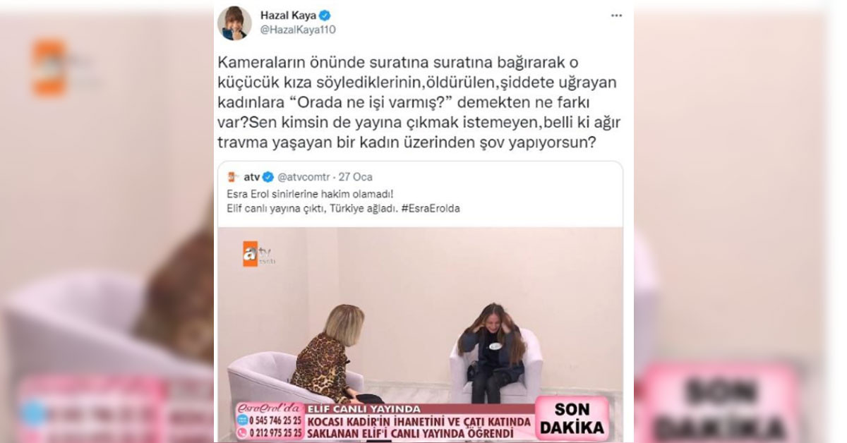 Hazal Kaya ve Esra Erol