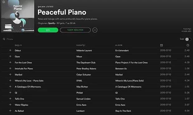 8. PEACEFUL PIANO