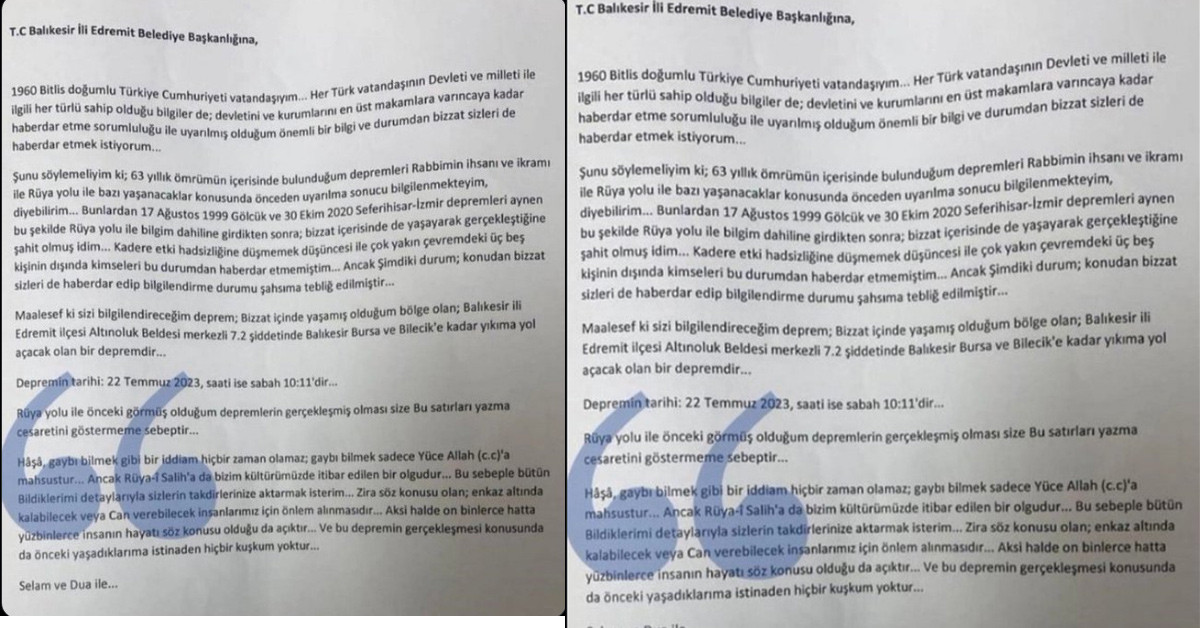 Balıkesir hakkında deprem iddiası 
