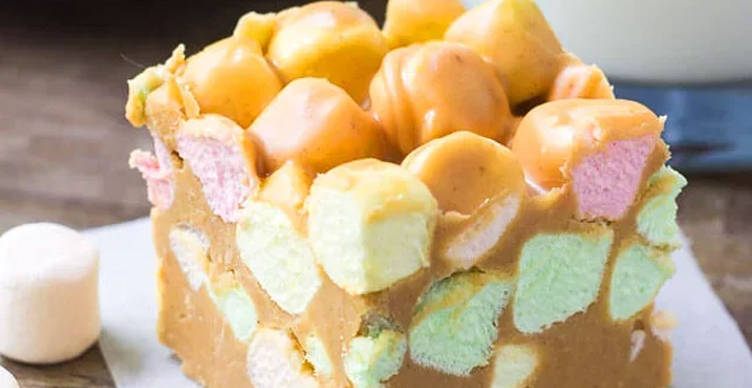 Fıstık Ezmeli Marshmallow Kareleri