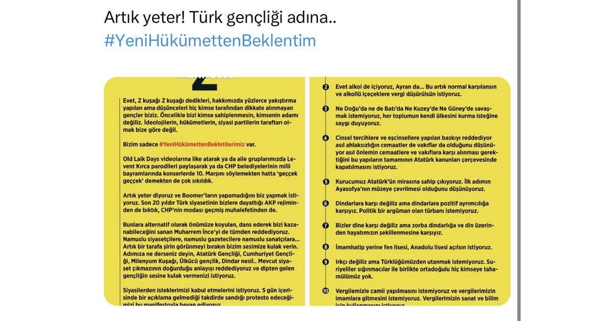 Türk toplum yapısını yıkmak için kurulan ‘özgürlük’ oyunu gençleri zehirliyor