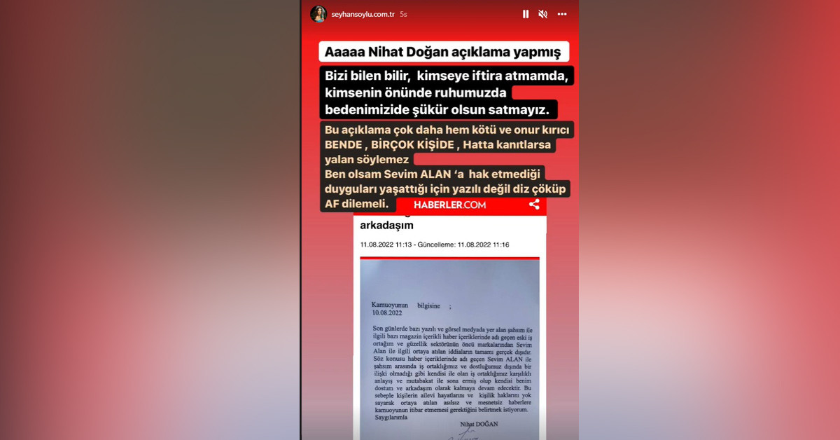 Seyhan Soylu'dan yanıt gecikmedi