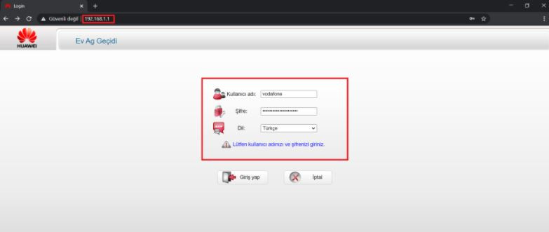  Modem Arayüzünden İnternet Bağlantısını Kontrol Edin