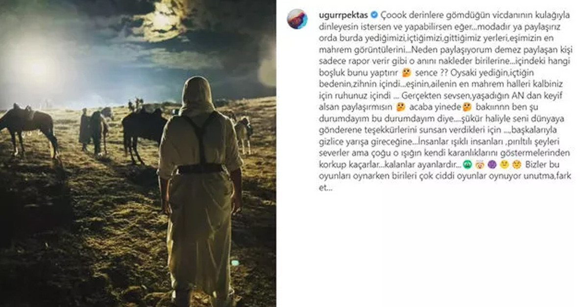 Pektaş'dan eski eşi için paylaşım