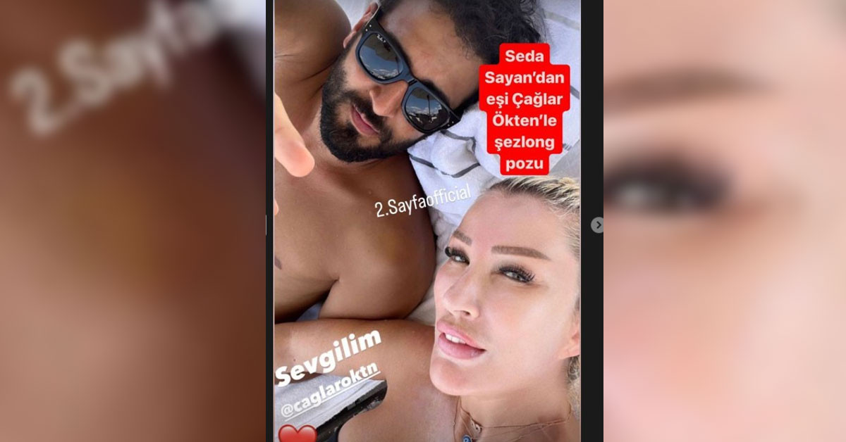 Seda Sayan'dan tatil pozu 