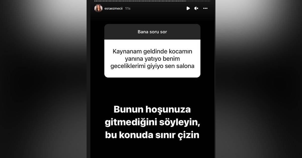 Esra Ezmeci'nin yanıtı