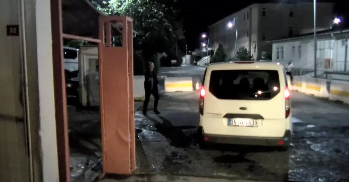 Eşi de görmeye geldi