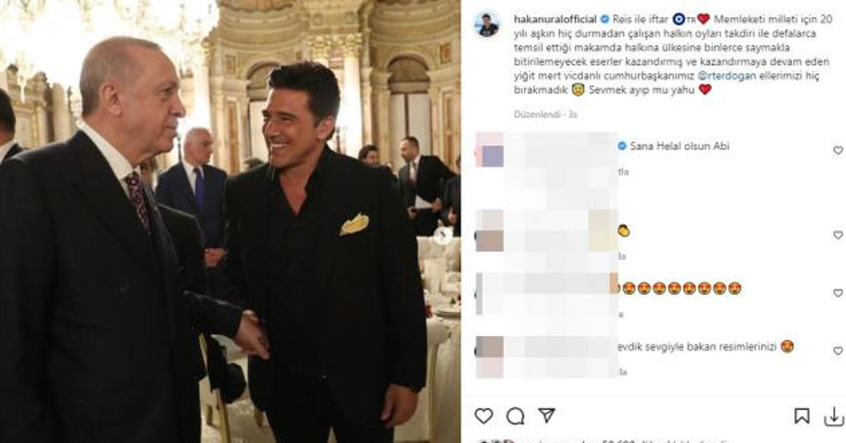 Cumhutbaşkanı ile yaptığı paylaşım