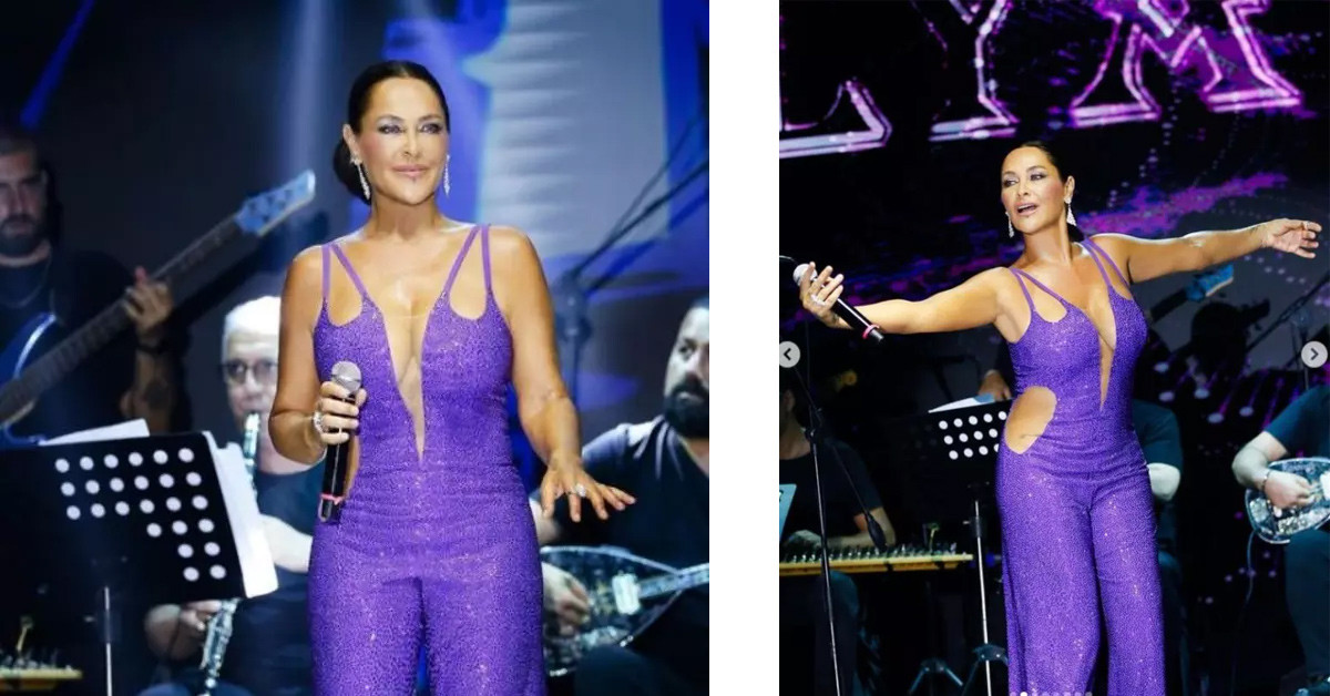 Mor tulumu ile hayranlık uyandırdı