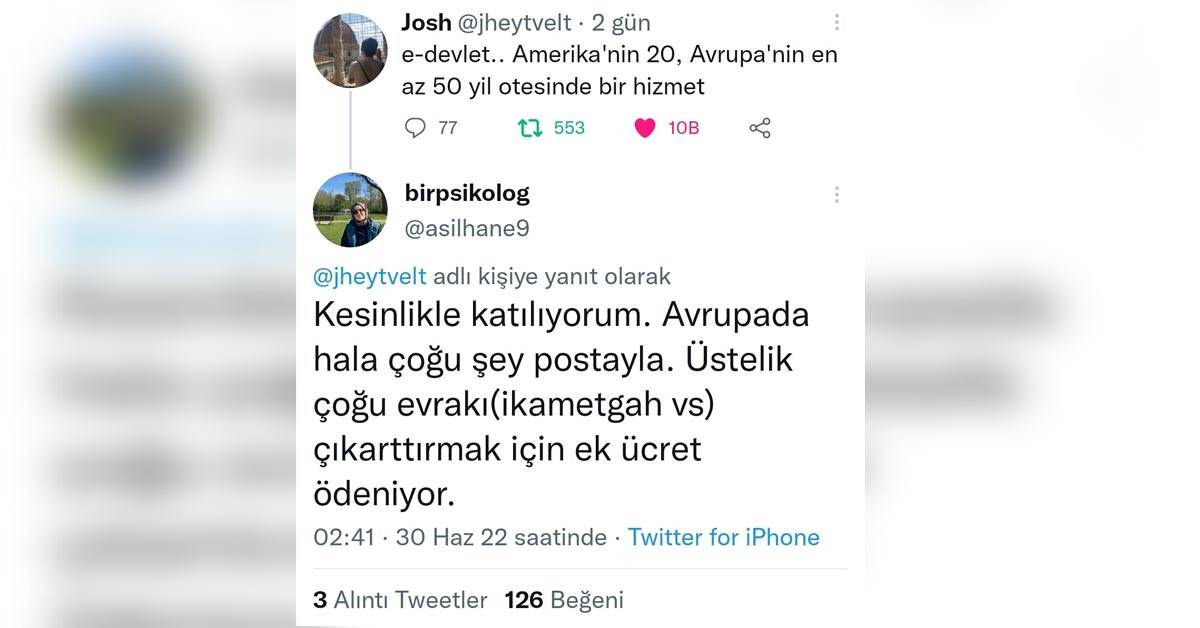 "Çoğu şey postayla"